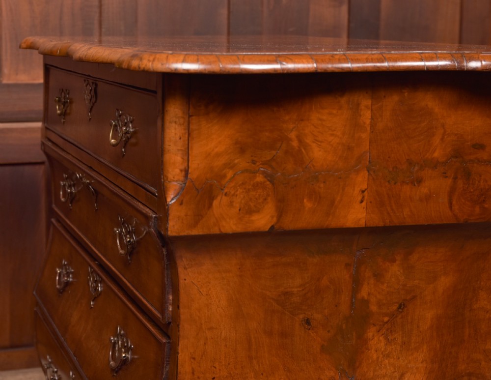 Walnut Dutch Bombe Chest of Drawers View XVIII