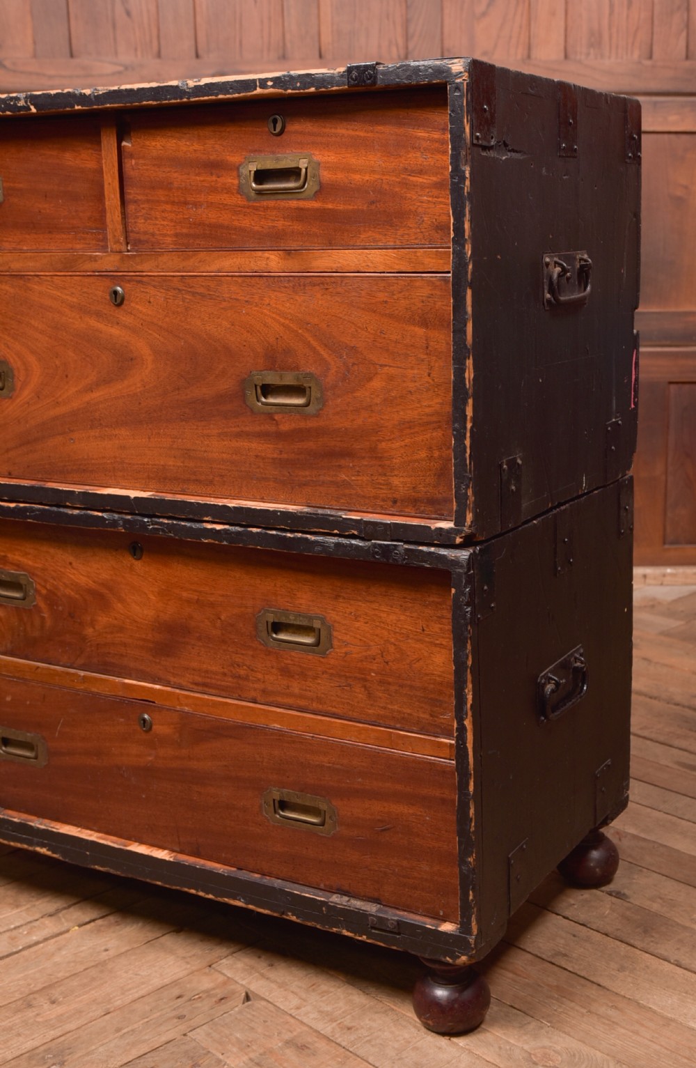 Mahogany Campaign Chest View VIII