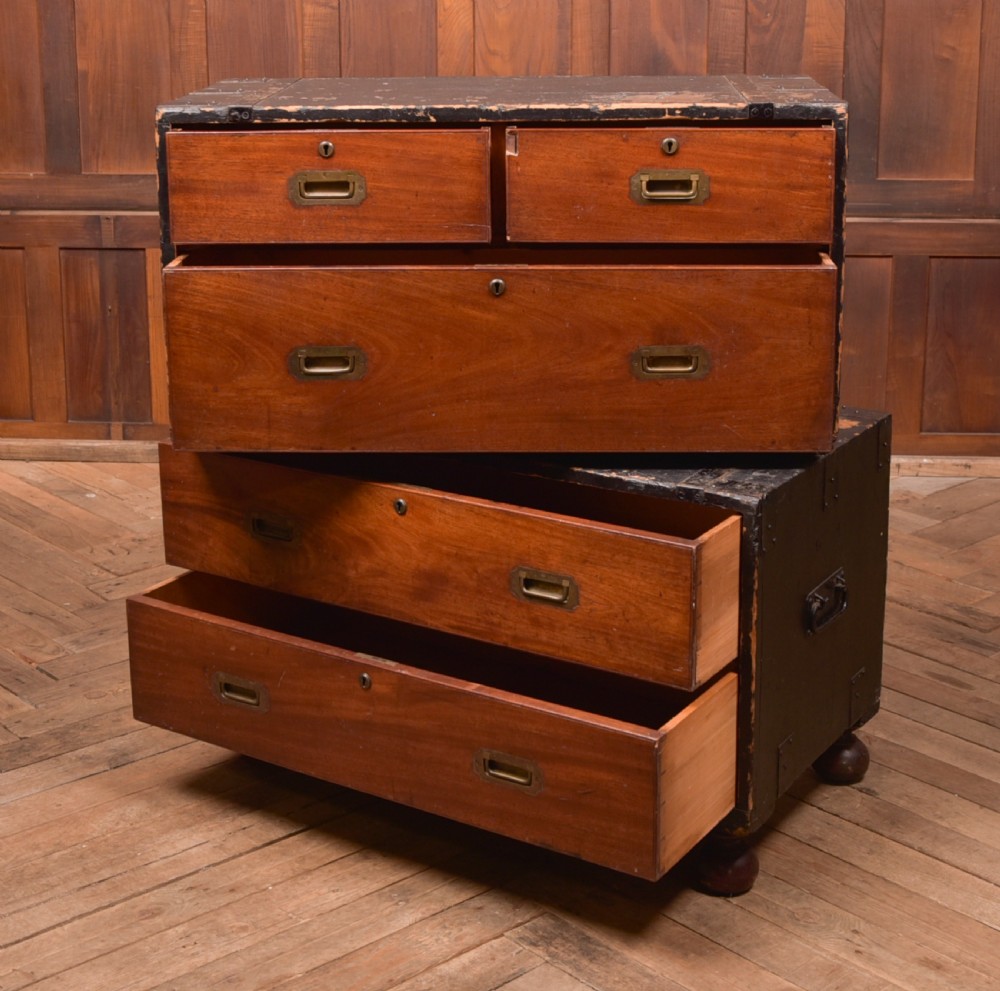 Mahogany Campaign Chest View X