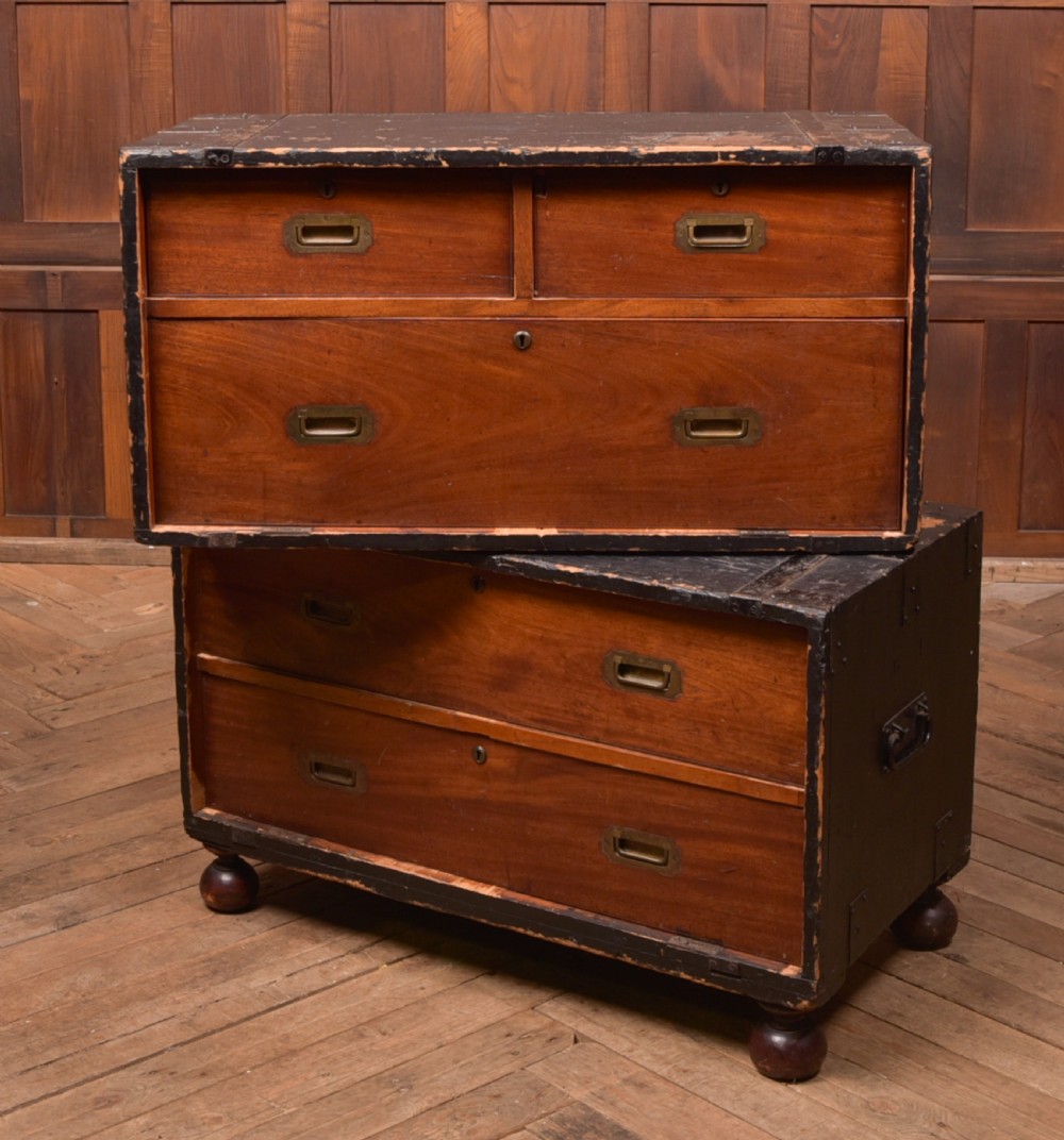 Mahogany Campaign Chest View XI