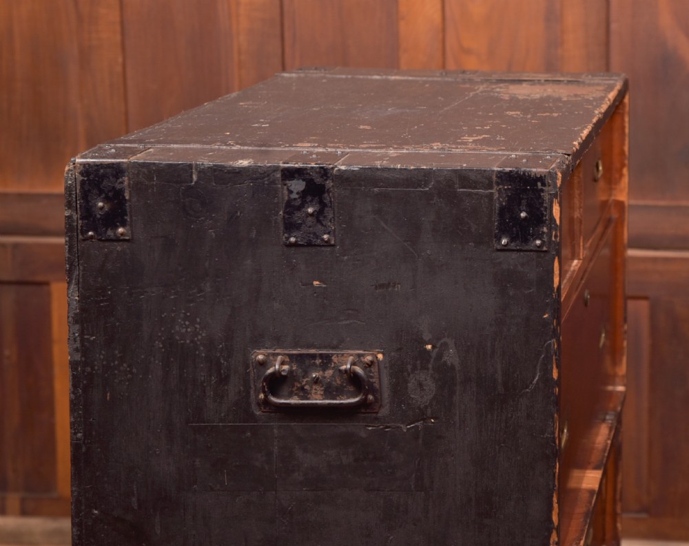 Mahogany Campaign Chest View XV