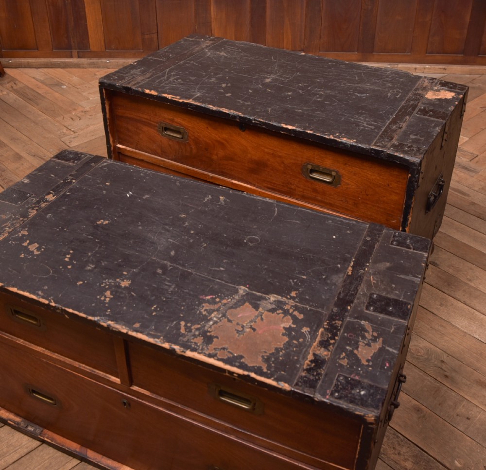 Mahogany Campaign Chest View XVII