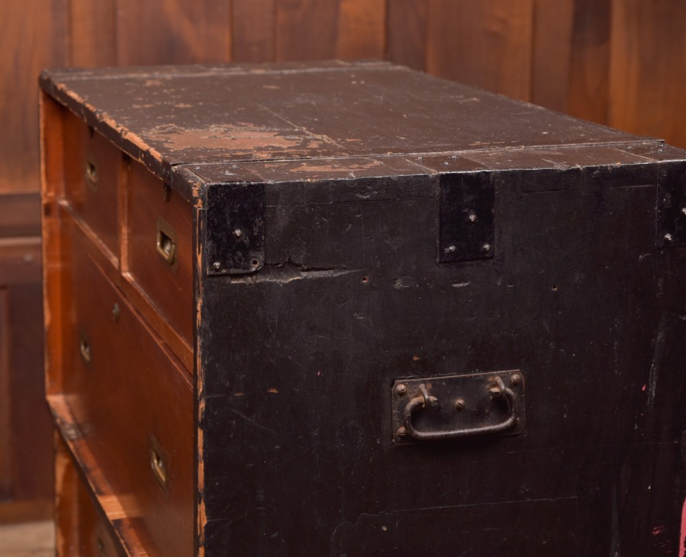 Mahogany Campaign Chest View XVIII