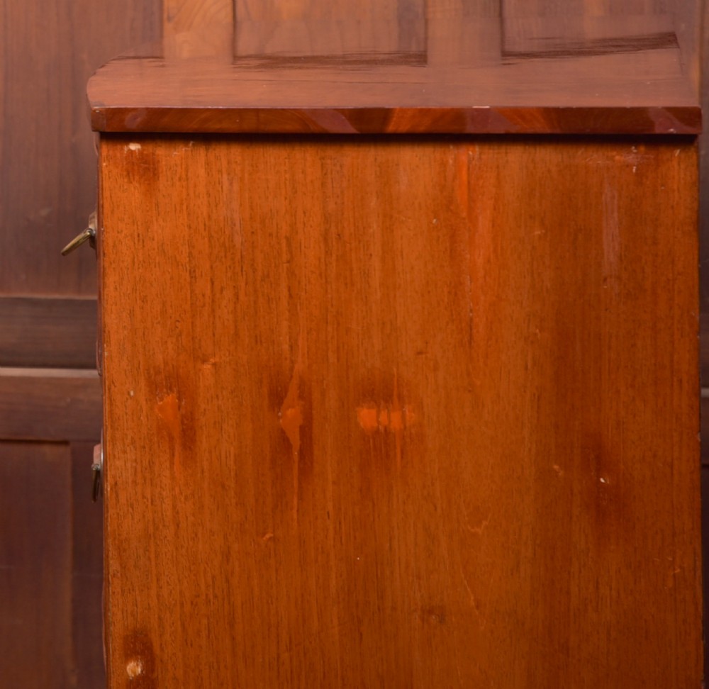 Mahogany 2 over 3 Bow Front Chest of Drawers View IX