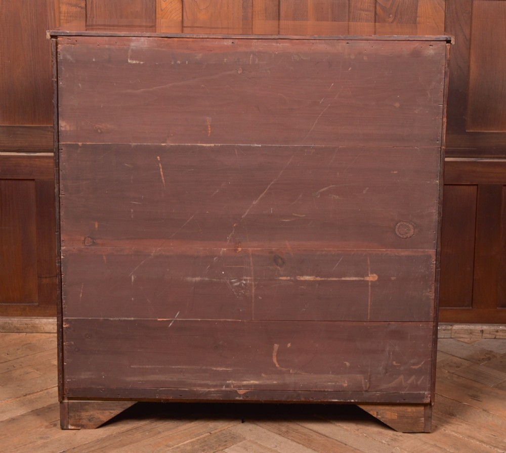 Mahogany 2 over 3 Bow Front Chest of Drawers View XII