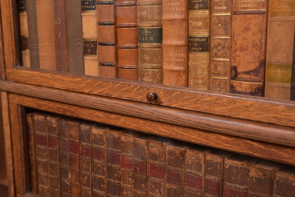  Globe Wernicke 6 sectional oak bookcase View II