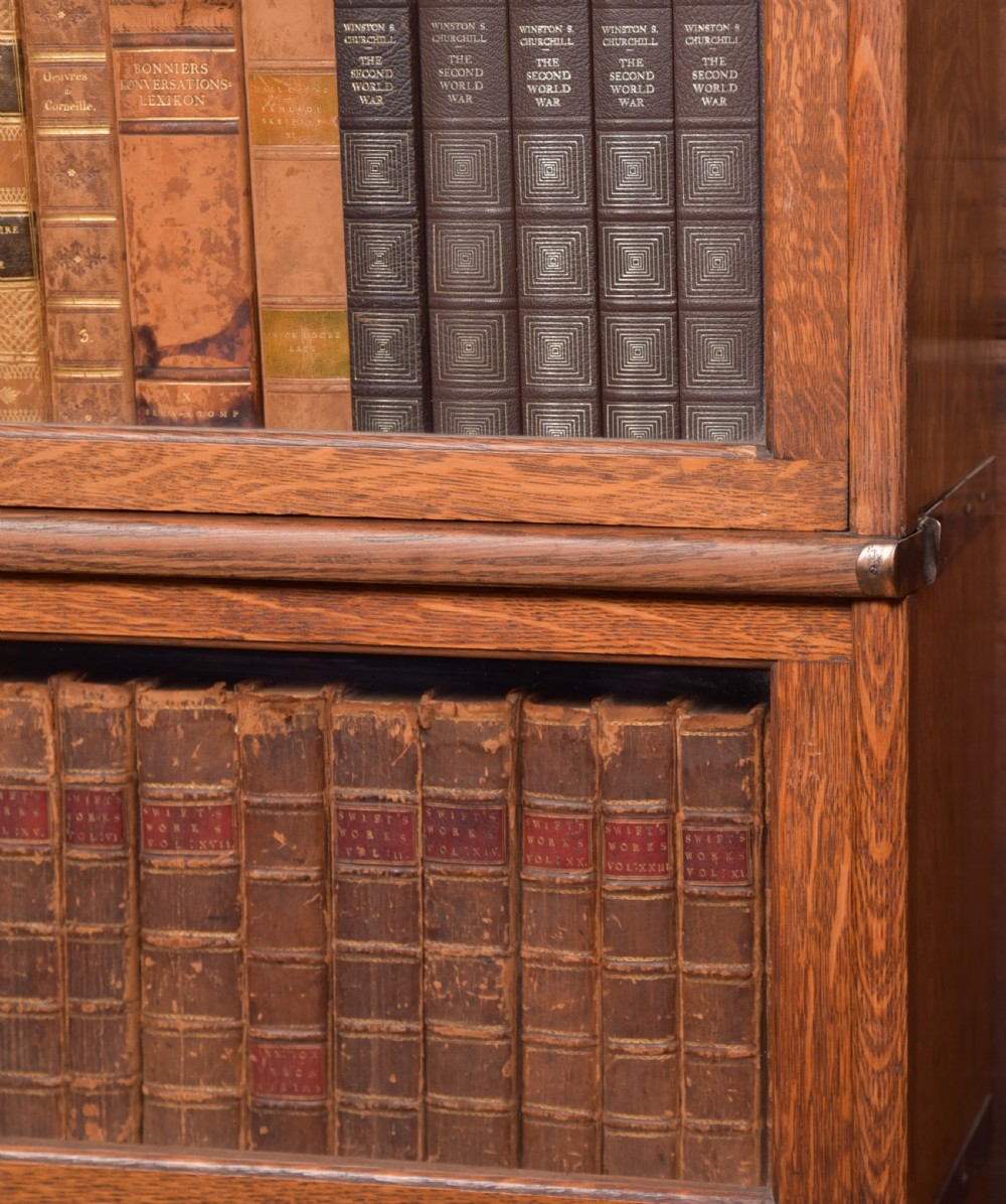  Globe Wernicke 6 sectional oak bookcase View III