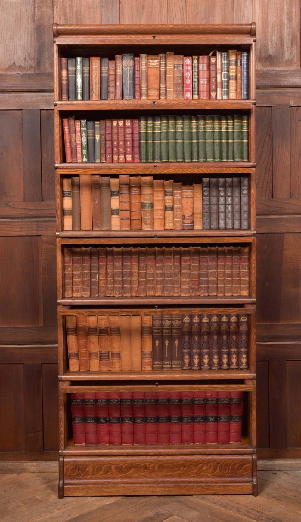  Globe Wernicke 6 sectional oak bookcase View IV