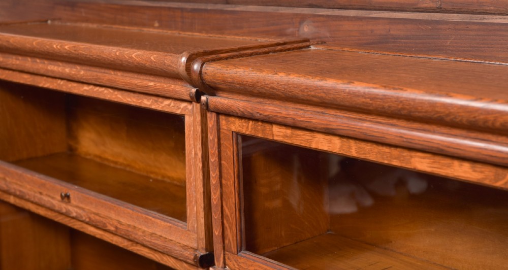  Globe Wernicke 6 sectional oak bookcase View XIV