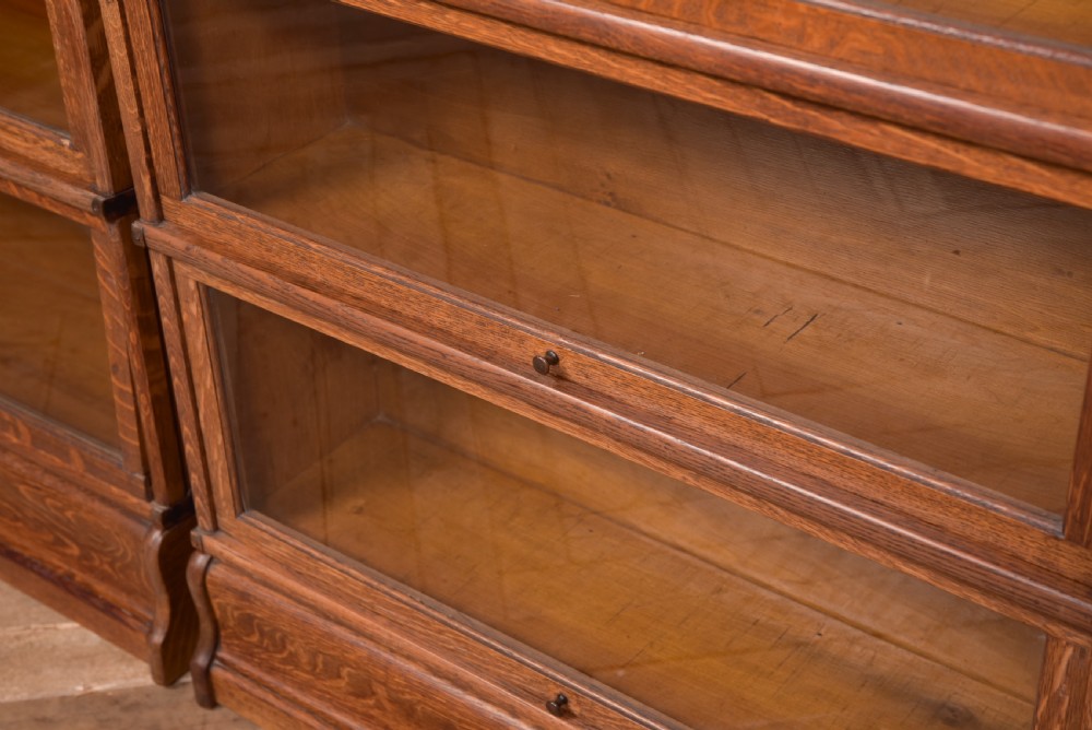  Globe Wernicke 6 sectional oak bookcase View XV
