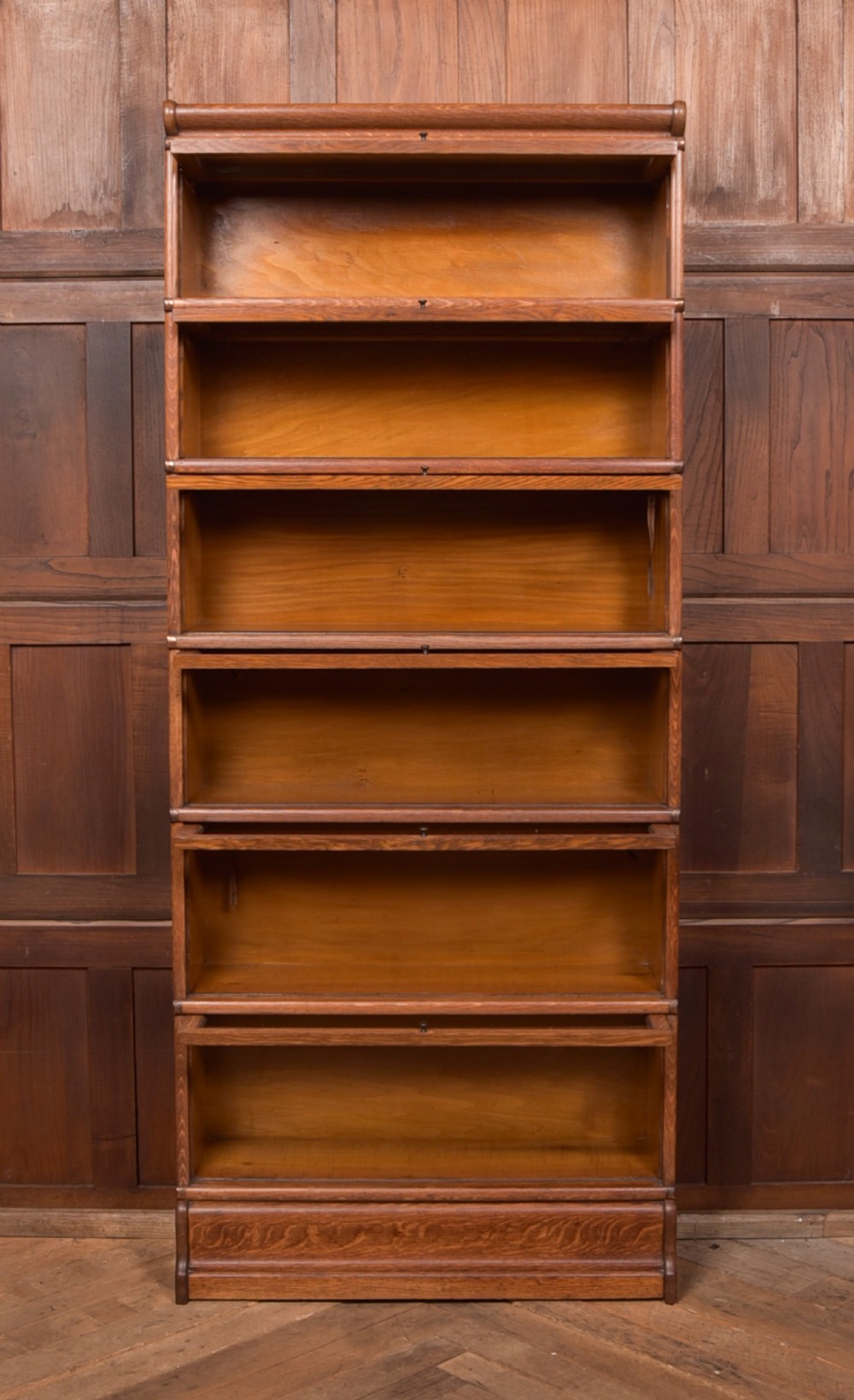  Globe Wernicke 6 sectional oak bookcase View XX