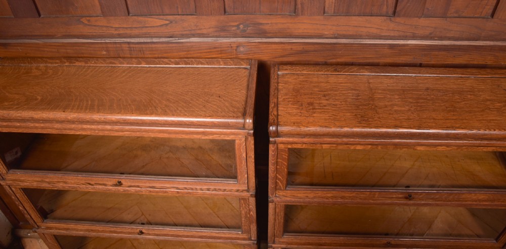  Globe Wernicke 6 sectional oak bookcase View XXX