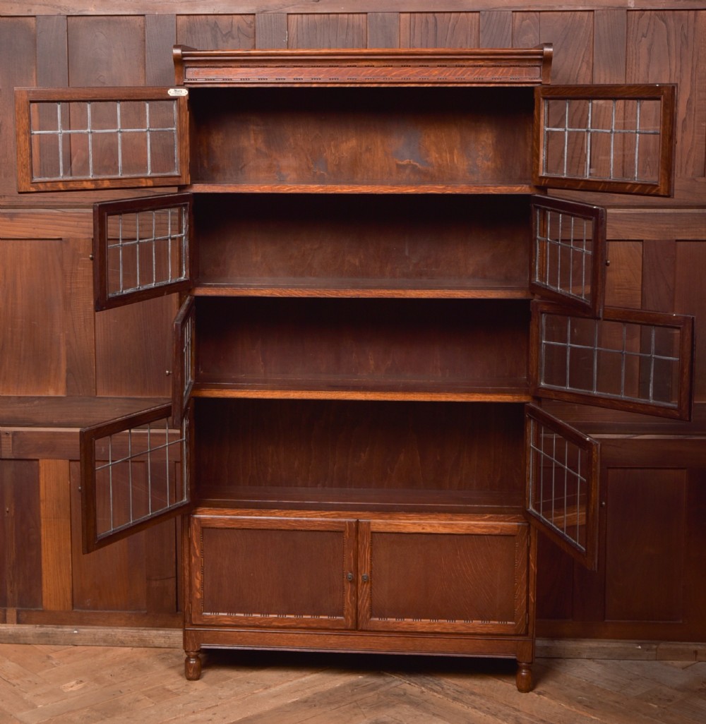 Minty Oak 5 sectional Bookcase View XV
