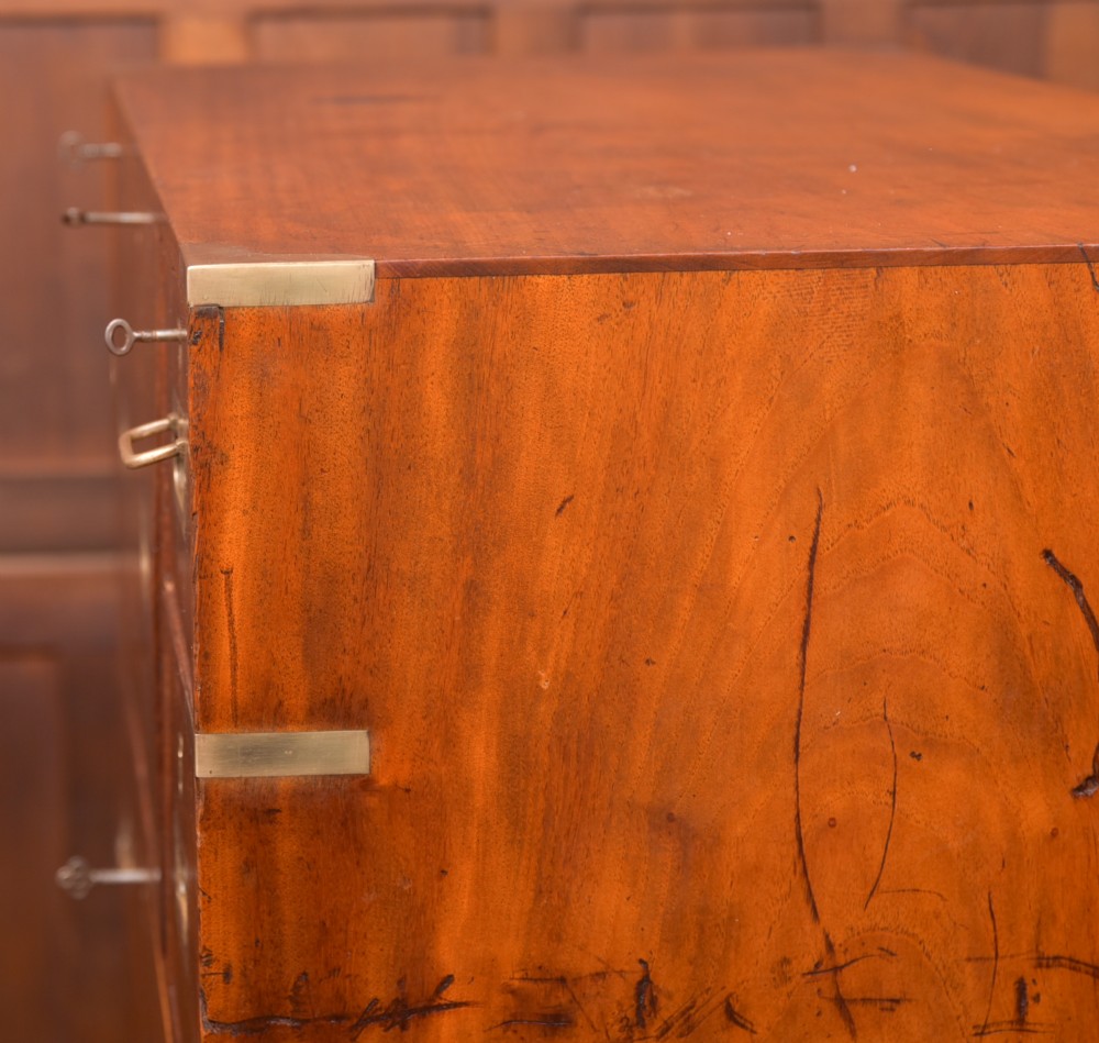 Camphor Wood Campaign Secretaire Chest View XXI