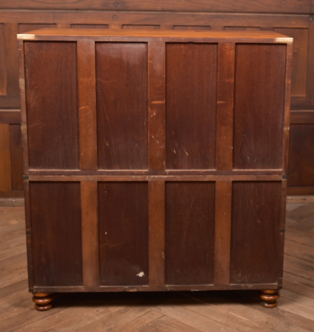 Camphor Wood Campaign Secretaire Chest View XXII