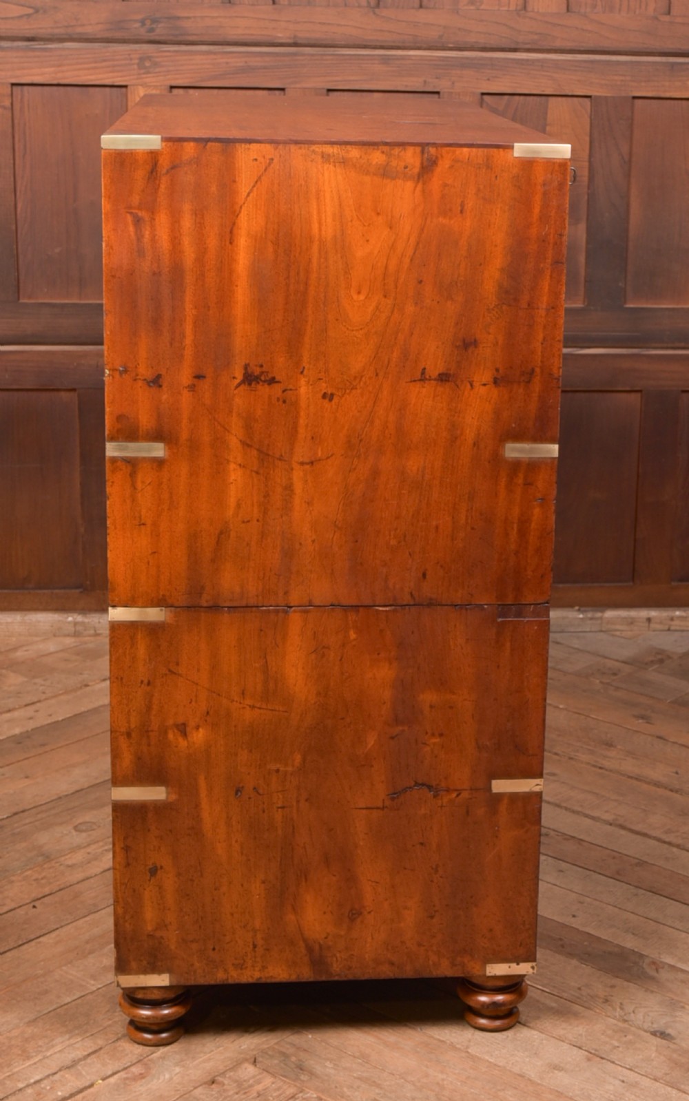 Camphor Wood Campaign Secretaire Chest View XXIII