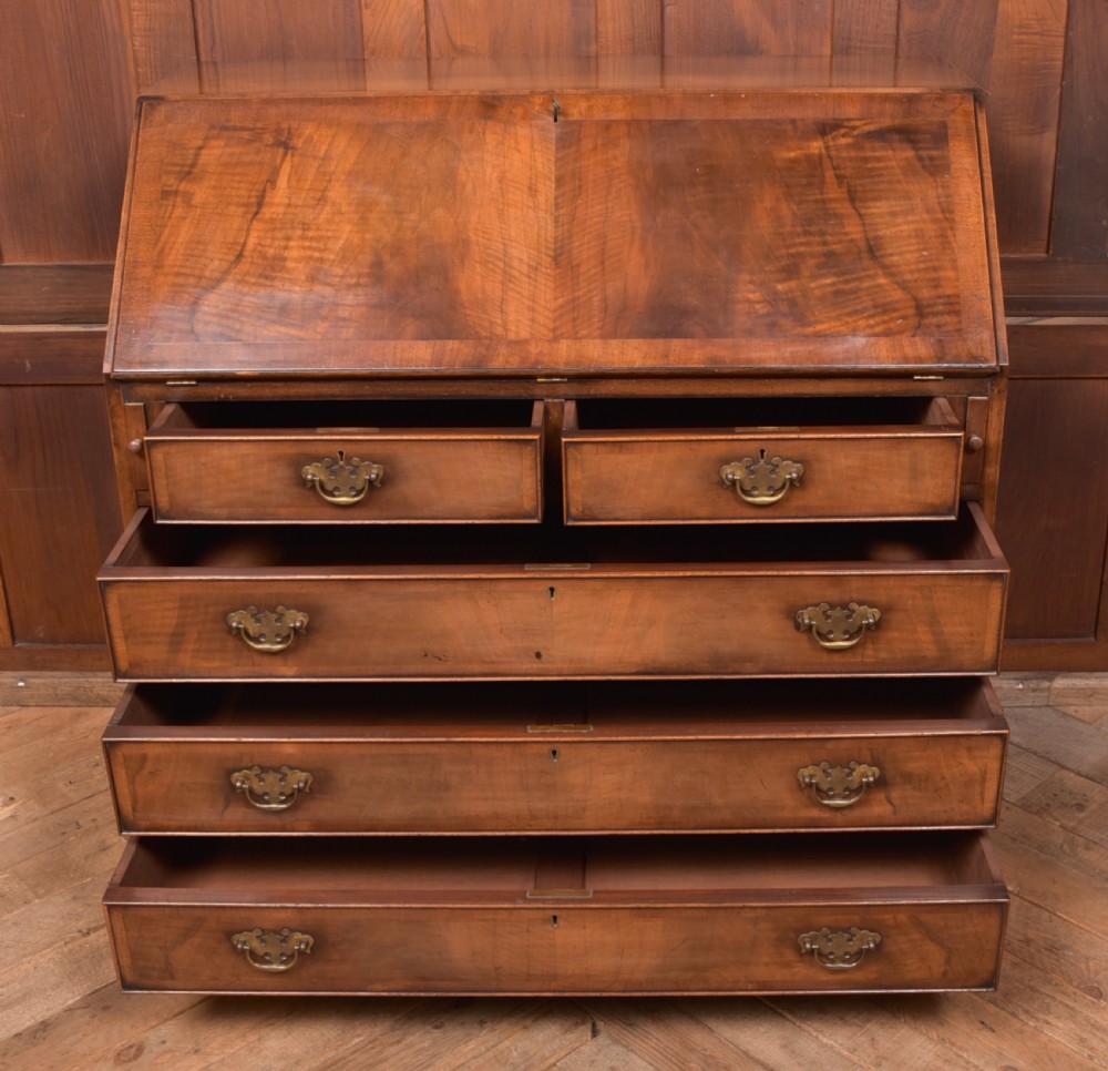 Edwardian Walnut Writing Bureau View VIII