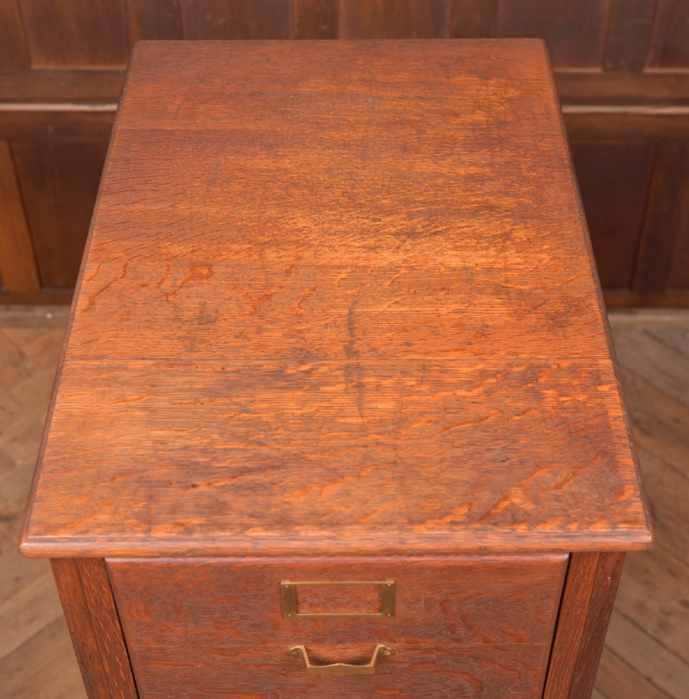 Library Bureau Oak Filing Cabinet View XIII