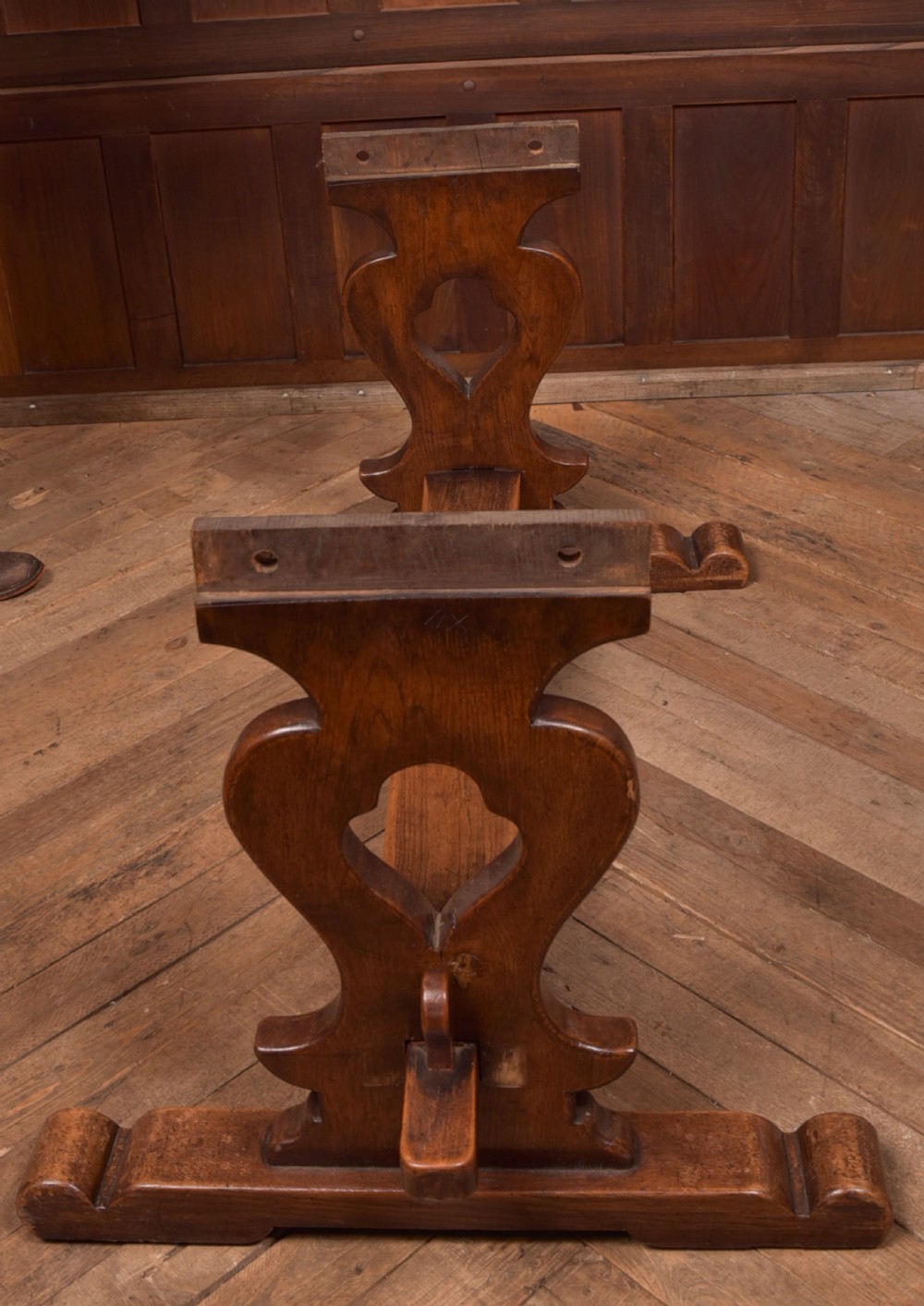 Edwardian Oak Refectory Table View V
