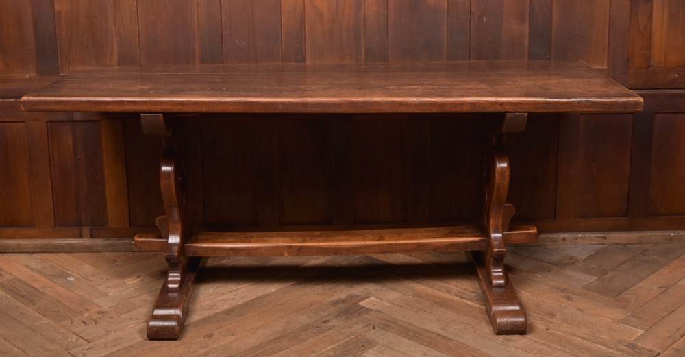 Edwardian Oak Refectory Table View VII