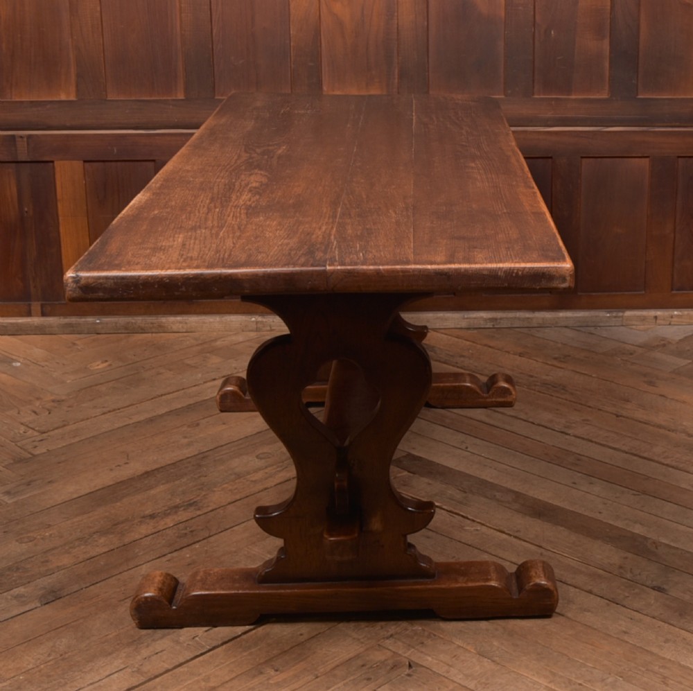 Edwardian Oak Refectory Table View X