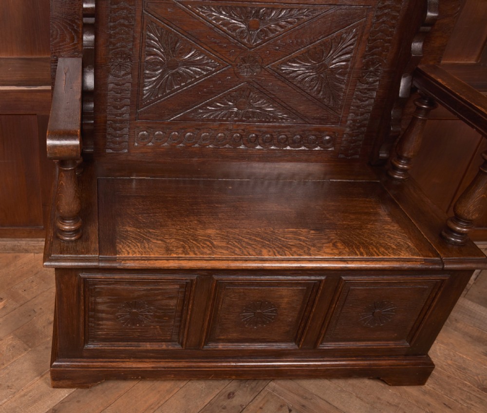 Edwardian Monk Bench View IV