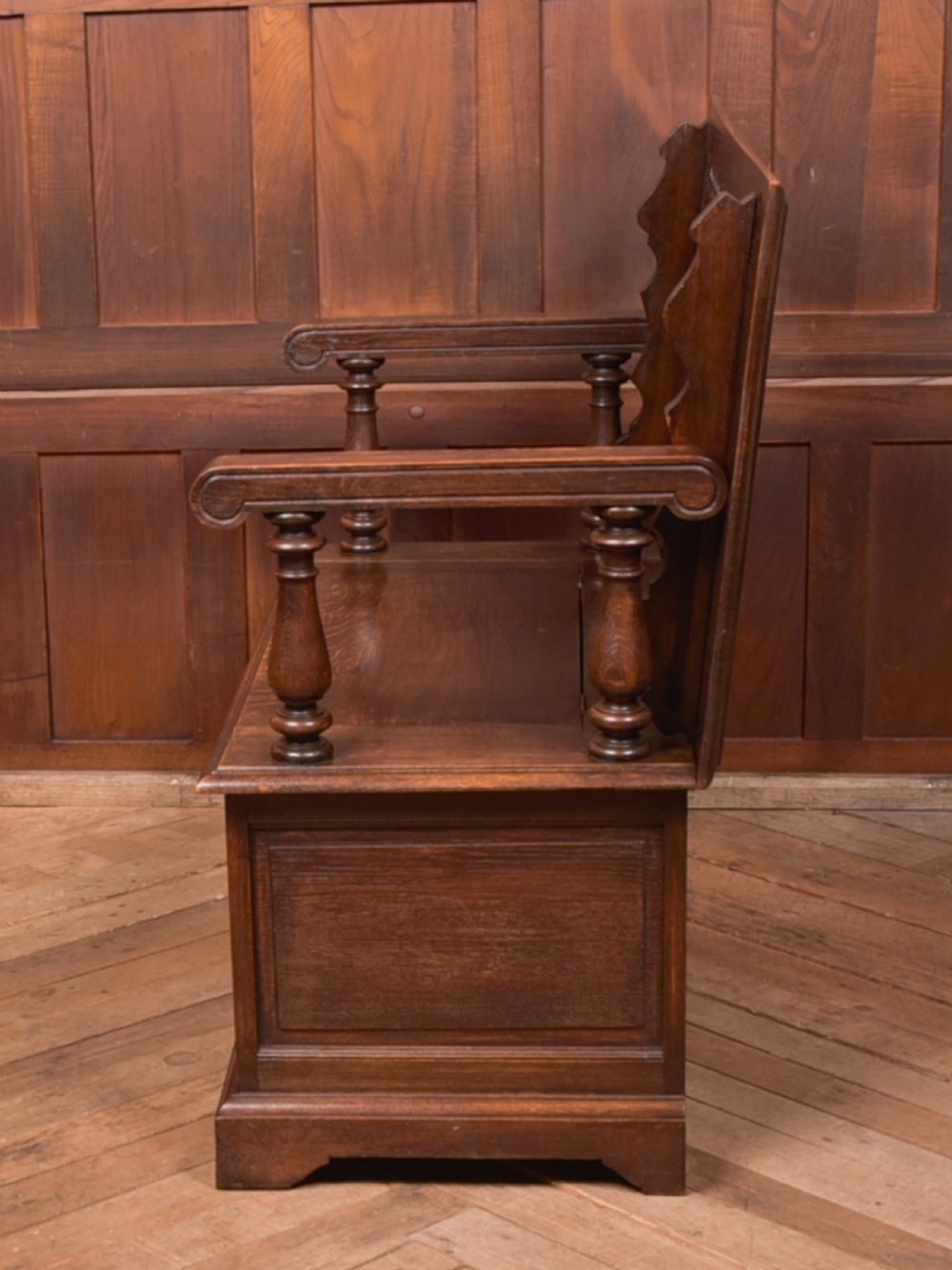 Edwardian Monk Bench View VIII