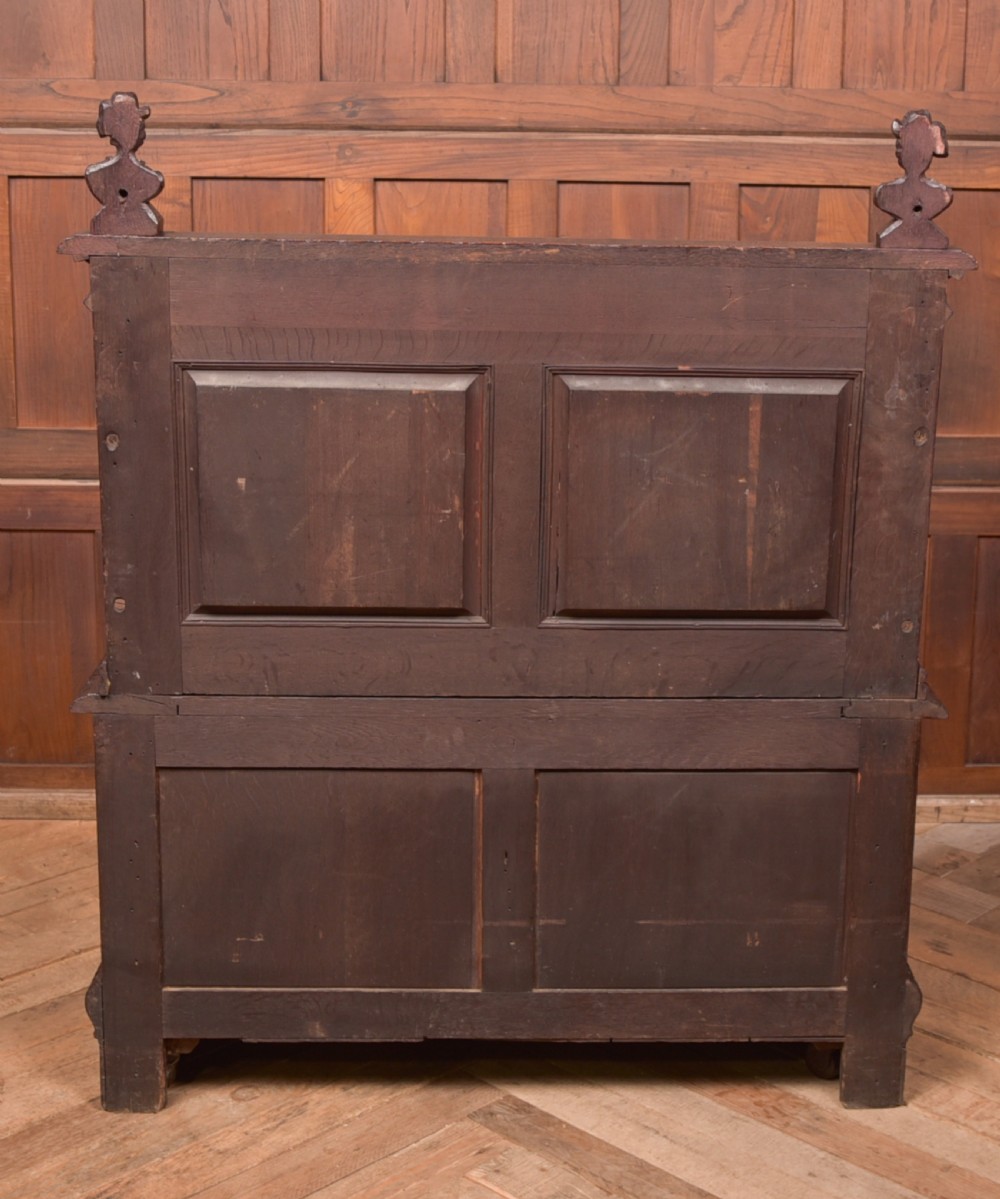 Oak Carved Monks Bench  View IX