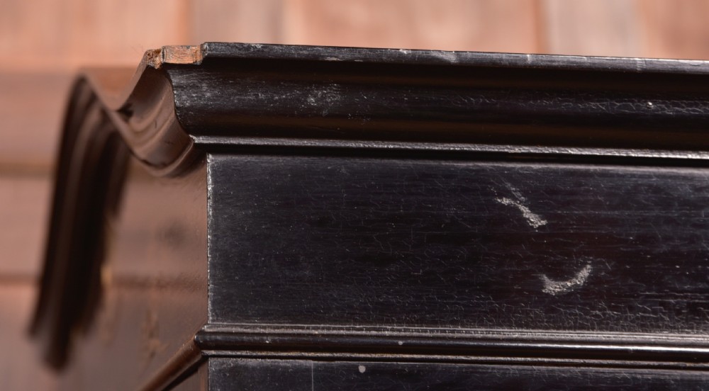 Edwardian Black Lacquer Chinoiserie cabinet View X