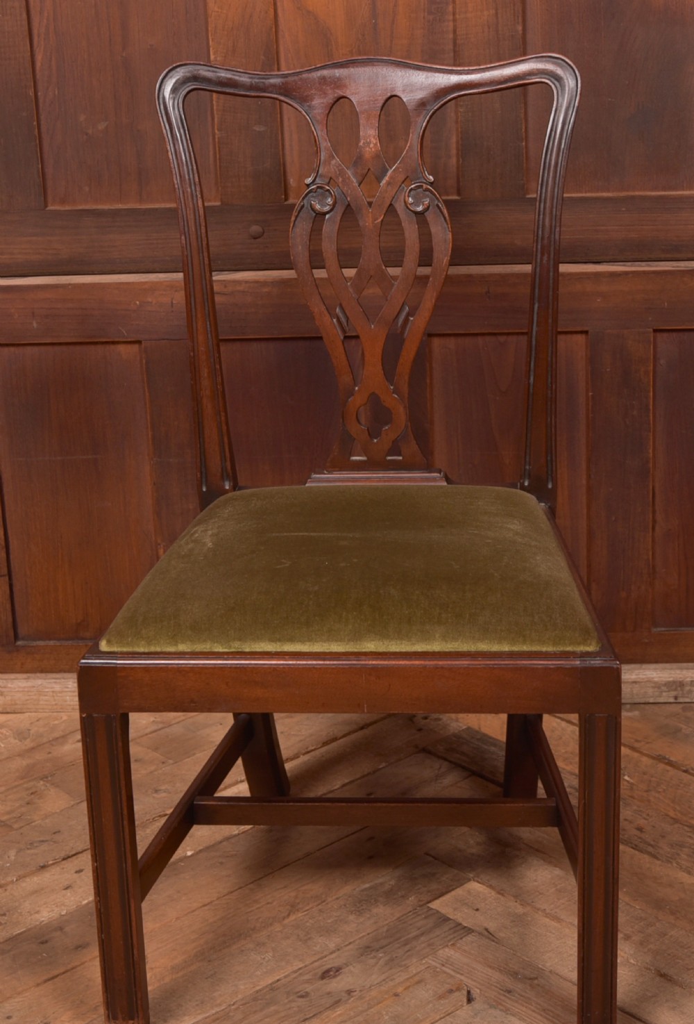 Set of 12 Edwardian Mahogany Dining Chairs View IV