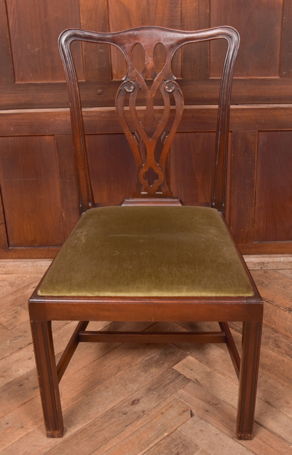 Set of 12 Edwardian Mahogany Dining Chairs View V