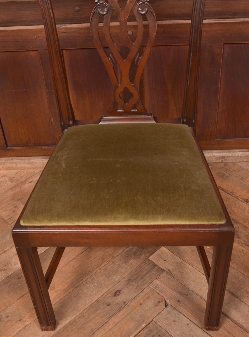 Set of 12 Edwardian Mahogany Dining Chairs View IX