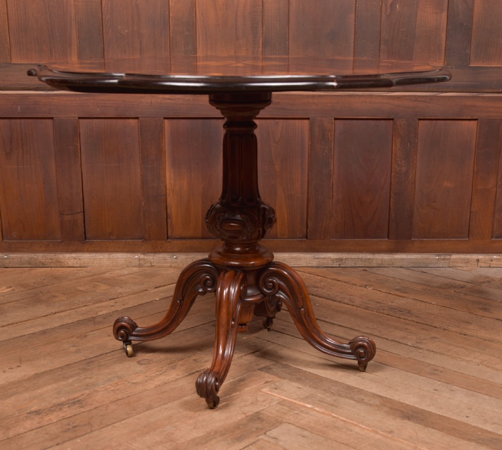 Victorian Marquetry Centre Table View II