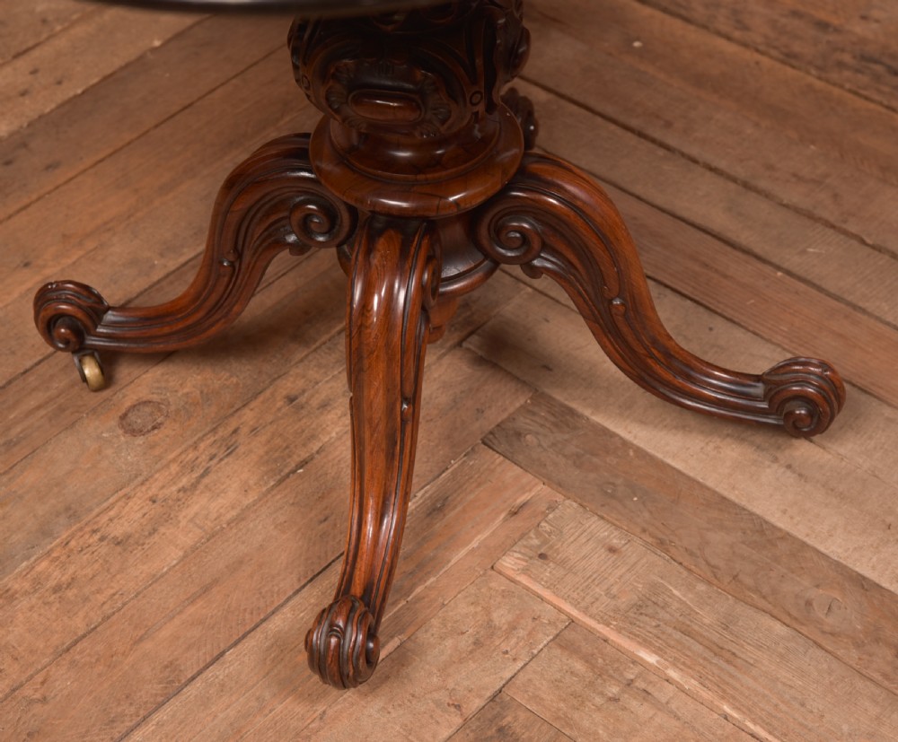 Victorian Marquetry Centre Table View VI