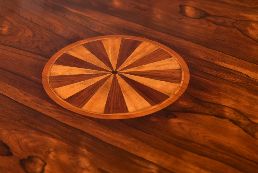 Victorian Marquetry Centre Table View XII
