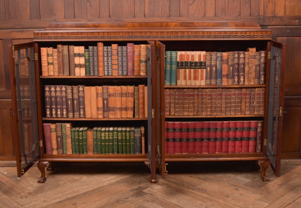 Edwardian Mahogany Bookcase View X
