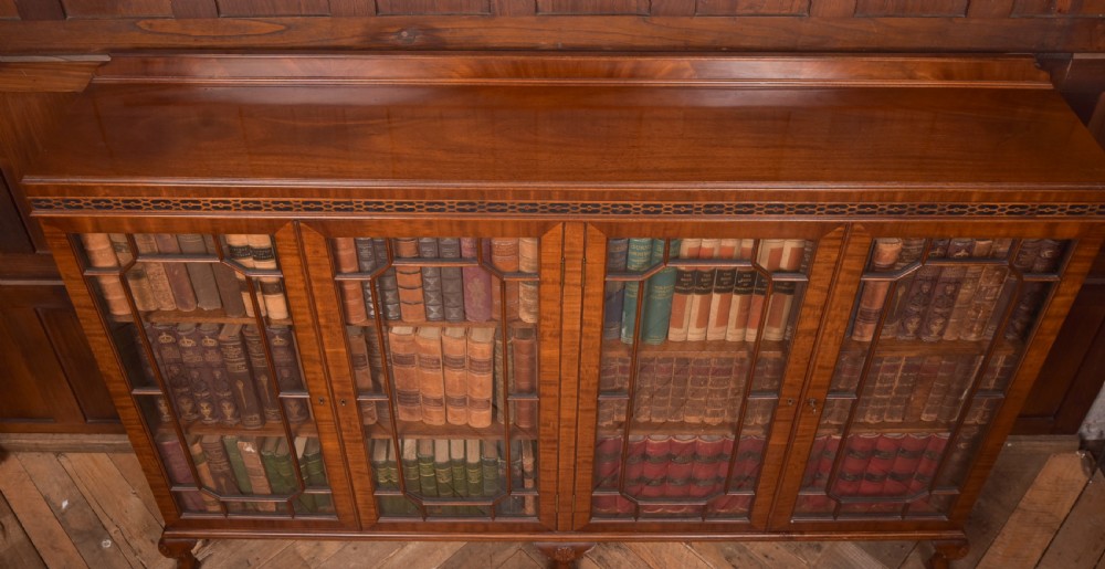 Edwardian Mahogany Bookcase View XIV