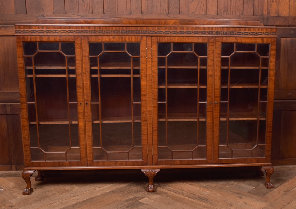 Edwardian Mahogany Bookcase View XV