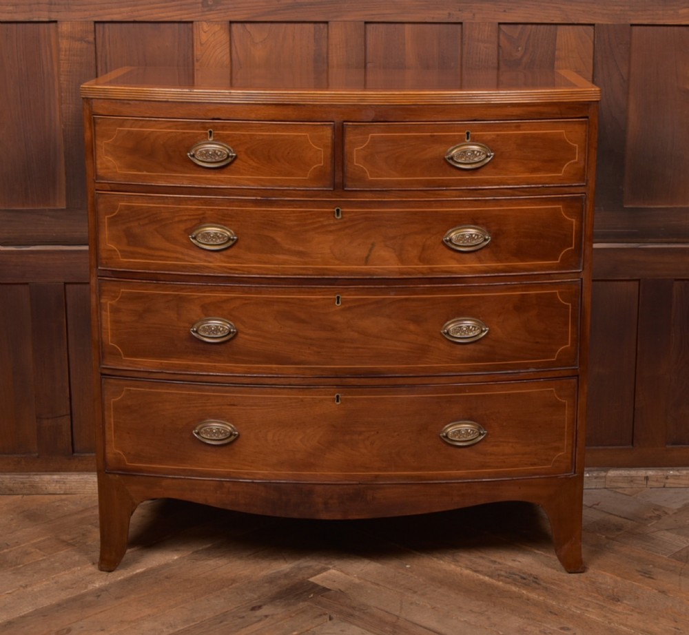 Georgian Bow Front Chest of Drawers