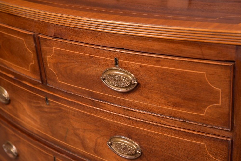Georgian Bow Front Chest of Drawers View II