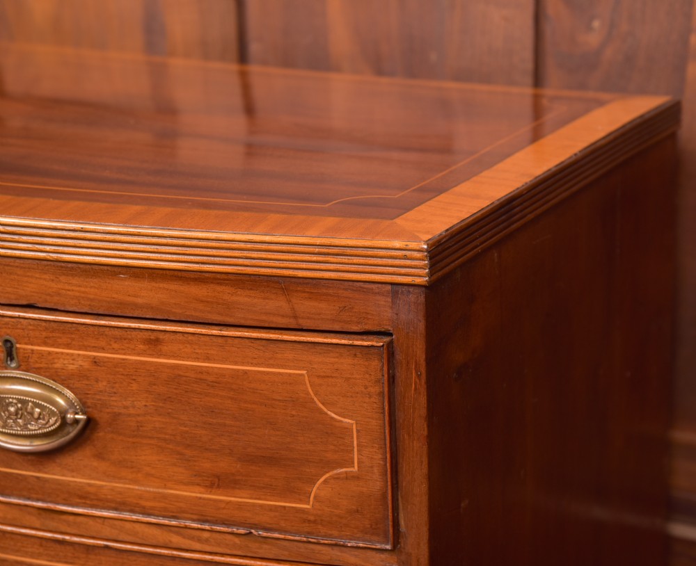 Georgian Bow Front Chest of Drawers View III
