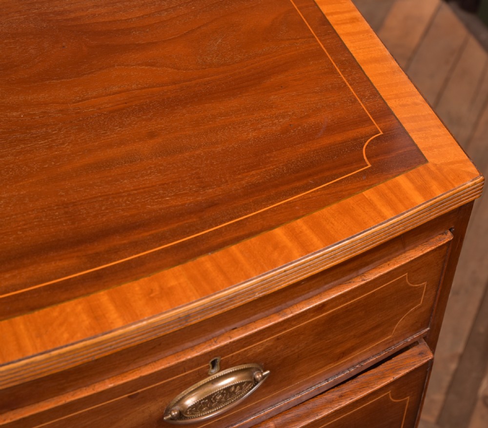 Georgian Bow Front Chest of Drawers View V