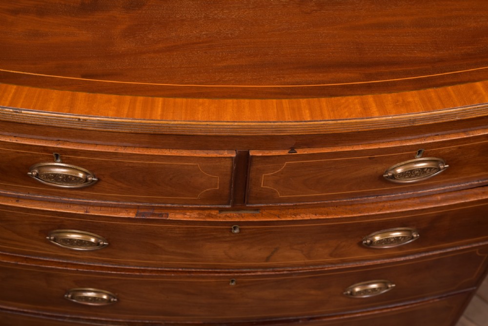 Georgian Bow Front Chest of Drawers View VI