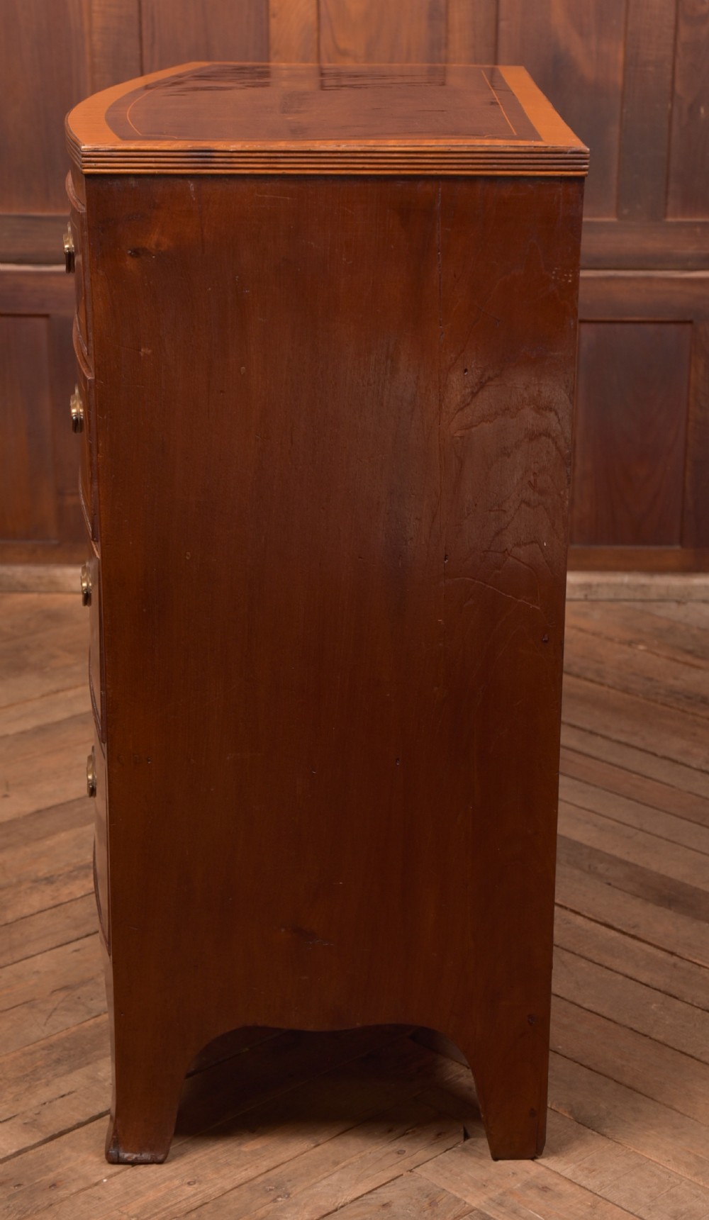 Georgian Bow Front Chest of Drawers View VII