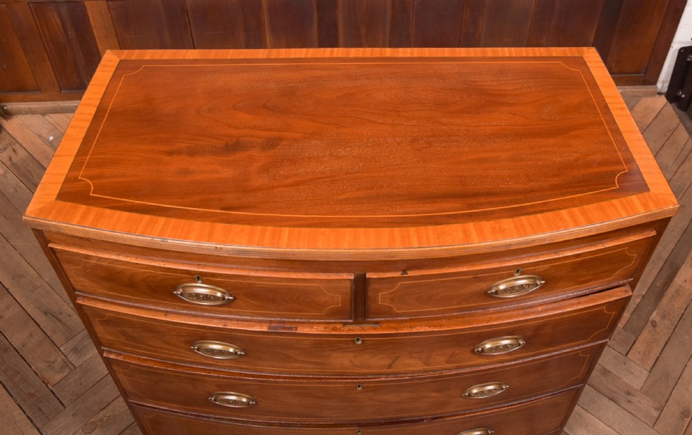Georgian Bow Front Chest of Drawers View IX