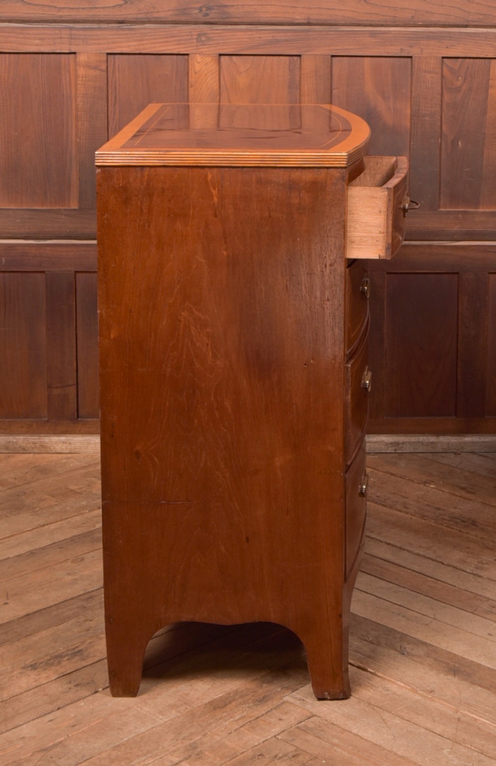 Georgian Bow Front Chest of Drawers View XII