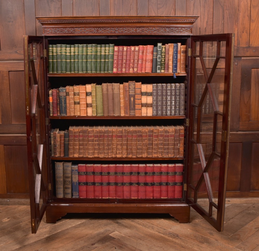 Edwardian Mahogany Bookcase View VI