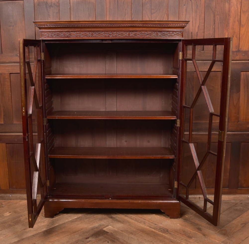 Edwardian Mahogany Bookcase View VII