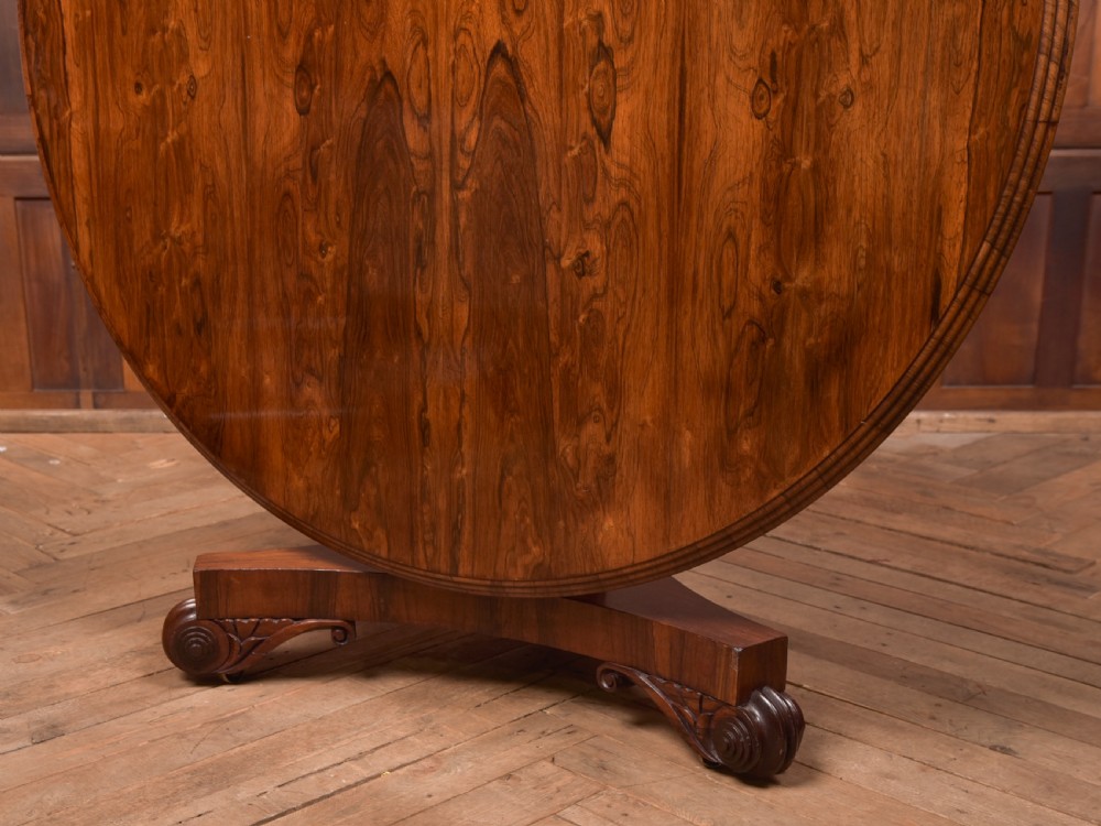 William IV Rosewood Snap Top Table View VII