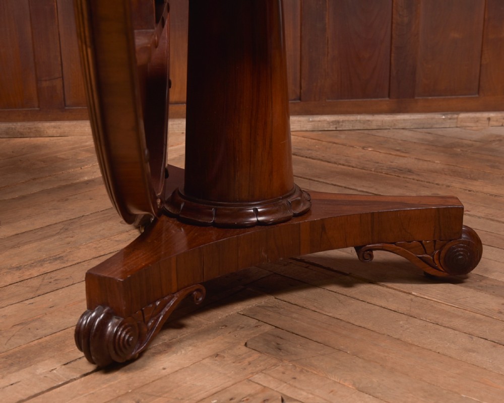 William IV Rosewood Snap Top Table View VIII